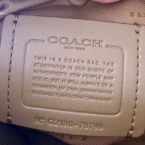 Coach Bryant Convertible Carryall Beachwood Leather Bag LIKE NEW - Picture 5 of 10